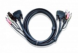 КВМ-кабель с интерфейсами USB, DVI-D Dual Link (3м)