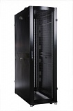 Шкаф серверный ПРОФ напольный 42U (600x1000) дверь перфор. 2 шт., черный, в сборе от компании Гринпоинт