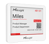 Milesight DS3604 - E‑ink дисплей LoRaWAN для статусов, сообщений и индикации