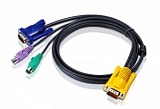 Кабели Кабели KVM 2L-5202P No. модели / описание   КВМ-кабель с интерфейсами PS/2, VGA и разъемом SPHD 3-в-1 (1.8м)