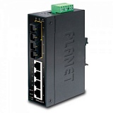 4-портовый промышленный Ethernet-коммутатор 10 / 100Base-TX + 2-портовый 100Base-FX Planet  ISW-621T